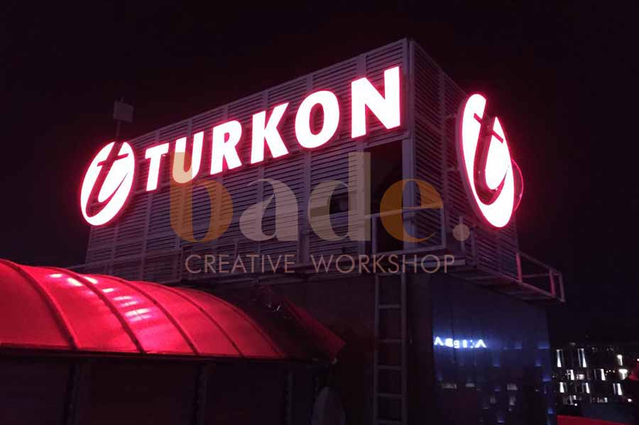 Işıklı Çatı Tabelası Uygulama Örneği