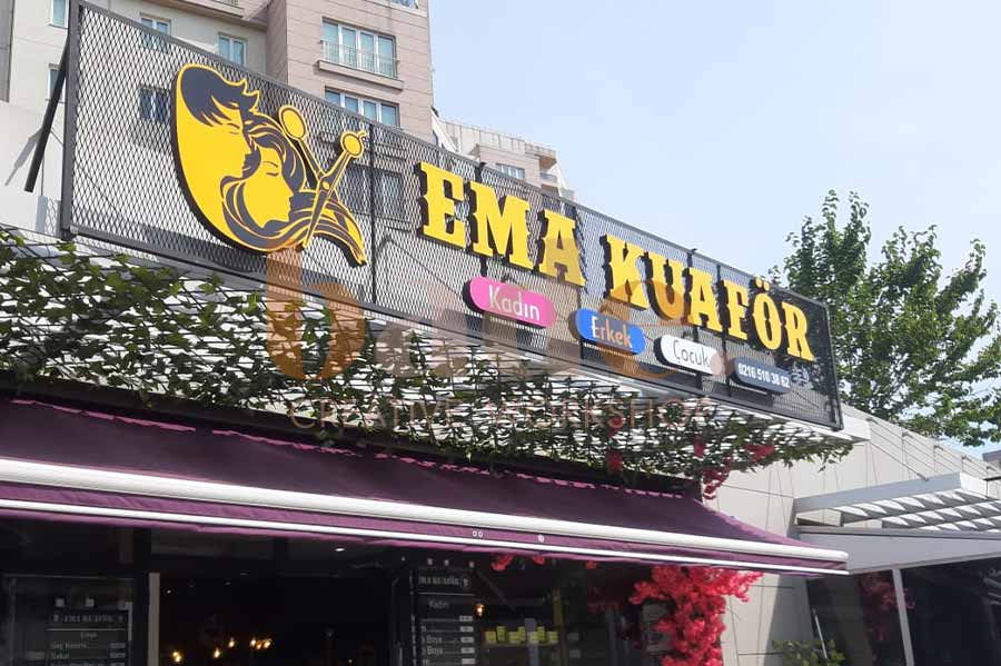 Işıklı Çatı Tabelası Uygulama Örneği