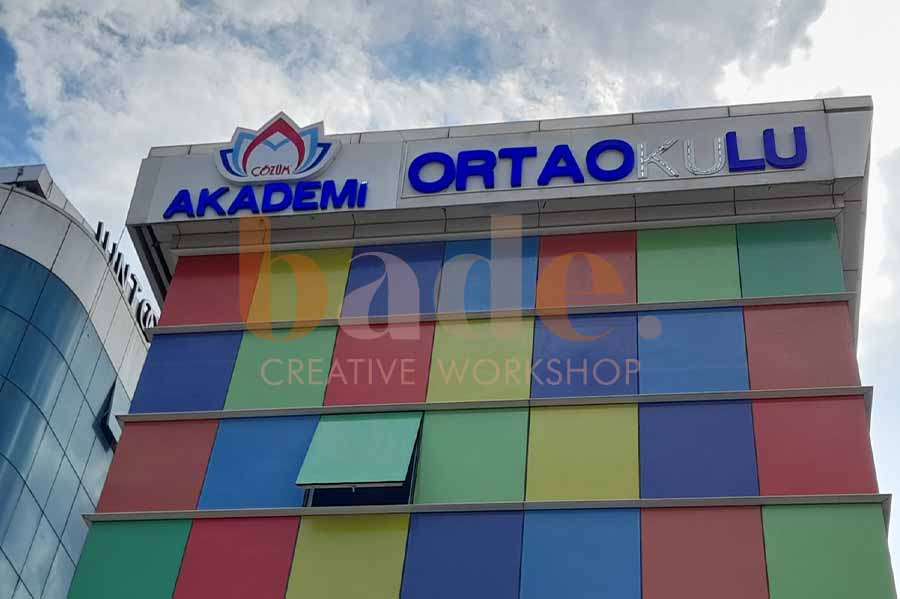 Işıklı Çatı Tabelası Uygulama Örneği
