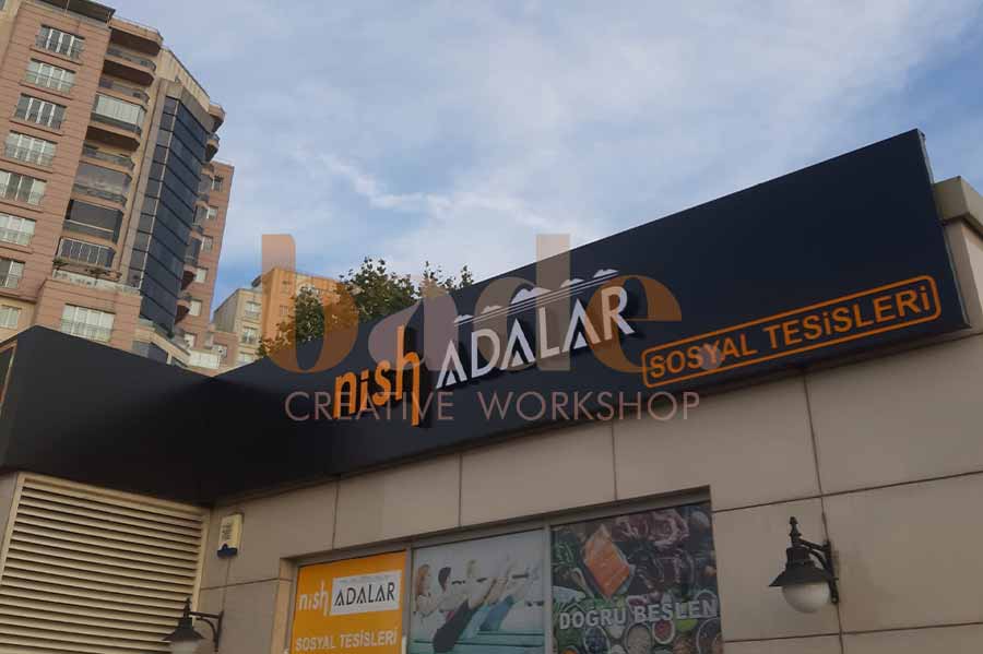 Işıklı Çatı Tabelası Uygulama Örneği