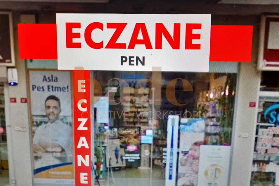 Eczane Tabela (Fiyat, İstanbul, Tabela) - Bade CW Uygulama Örneği