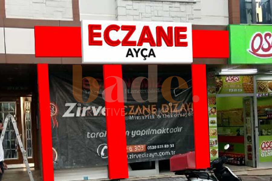 Eczane Tabela (Fiyat, İstanbul, Tabela) - Bade CW Uygulama Örneği