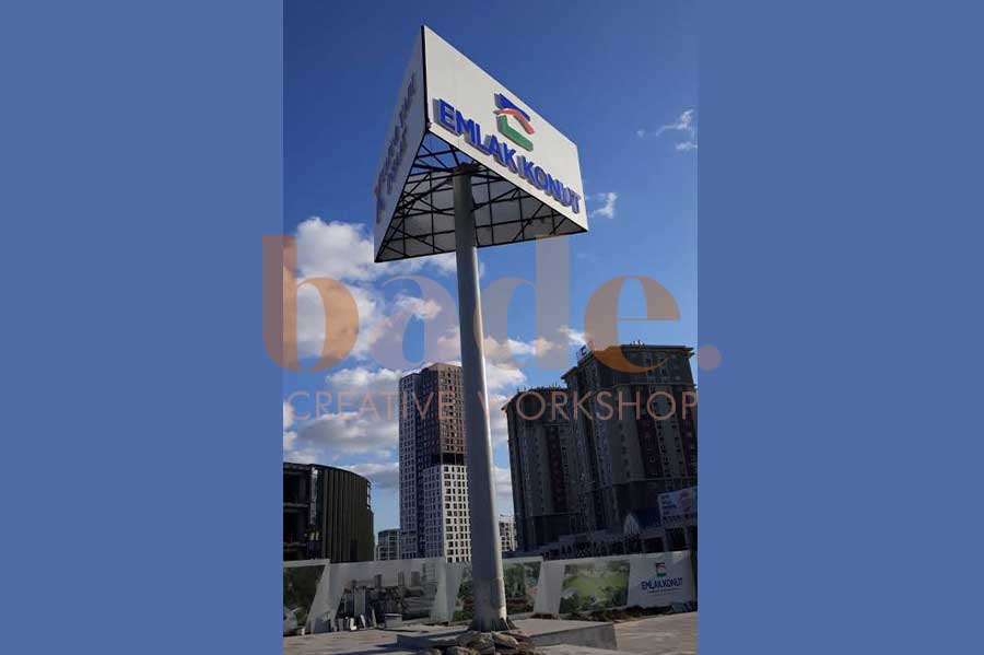 Totem Tabela (Fiyat, İstanbul, Tasarım) - Bade CW Uygulama Örneği